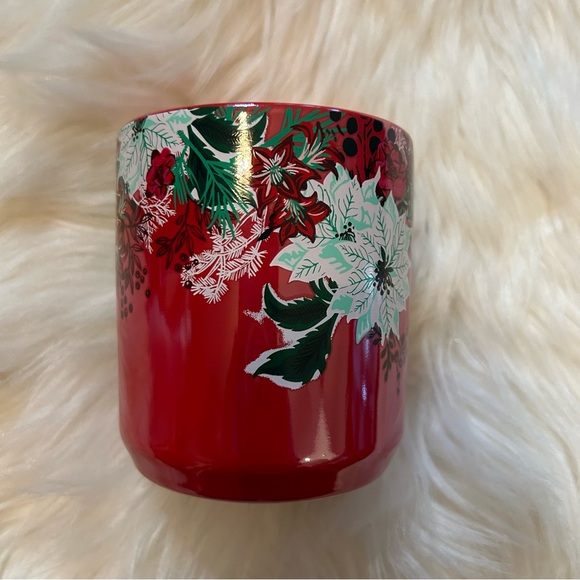 Starbucks Red Poinsettia Ceramic Short Cup Insulted Holiday Tumbler 8oz New 2022 - Picture 12 of 13